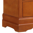 LouisPhillipe 4-Drawers Media Chest, Oak