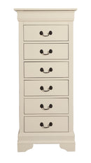 LouisPhillipe 6-Drawers Chest, Beige