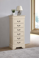 LouisPhillipe 6-Drawers Chest, Beige