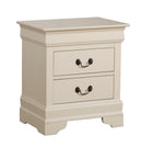 LouisPhillipe 2-Drawers Nightstand, Beige