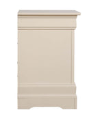 LouisPhillipe 2-Drawers Nightstand, Beige
