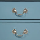 LouisPhillipe 3-Drawers Nightstand, Teal