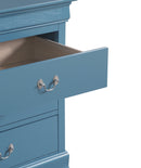 LouisPhillipe 6-Drawers Dresser, Teal