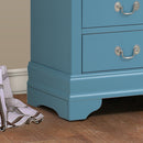 LouisPhillipe 6-Drawers Chest, Teal