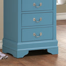 LouisPhillipe 6-Drawers Chest, Teal