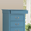 LouisPhillipe 6-Drawers Chest, Teal