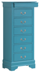 LouisPhillipe 6-Drawers Chest, Teal