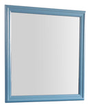 LouisPhillipe 38"L x 38"H Mirror, Teal