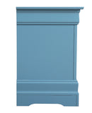 LouisPhillipe 2-Drawers Nightstand, Teal