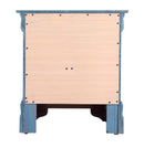 LouisPhillipe 2-Drawers Nightstand, Teal