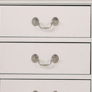 LouisPhillipe 3-Drawers Nightstand, White