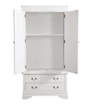 LouisPhillipe  Armoire, White