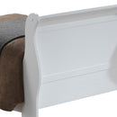 LouisPhillipe Twin Bed, White