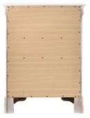 LouisPhillipe 4-Drawers Chest, White