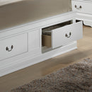 LouisPhillipe Full Storage Bed, White