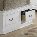 LouisPhillipe Twin Storage Bed, White