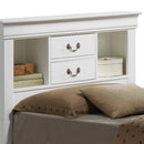 LouisPhillipe Twin Storage Bed, White