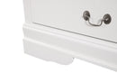LouisPhillipe 6-Drawers Dresser, White