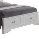 LouisPhillipe Full Storage Bed, White