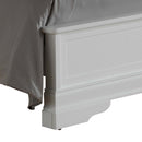 LouisPhillipe Full Bed w/Sleigh Headboard, White