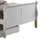 LouisPhillipe Full Trundle Bed, White