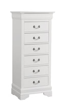 LouisPhillipe 6-Drawers Chest, White
