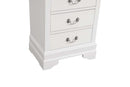 LouisPhillipe 6-Drawers Chest, White