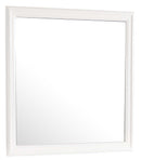 LouisPhillipe 38"L x 38"H Mirror, White