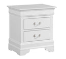 LouisPhillipe 2-Drawers Nightstand, White