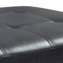 Riveredge  Ottoman, Black