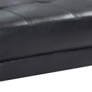 Riveredge  Ottoman, Black