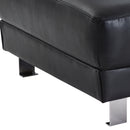 Riveredge  Ottoman, Black