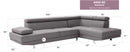 Riveredge  Sectional, Gray