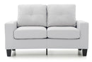 Newbury 58in Loveseat, White