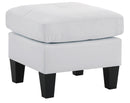 Newbury  Ottoman, White
