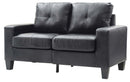 Newbury 58in Loveseat, Black