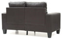 Newbury 58in Loveseat, Dark Brown