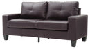 Newbury 71in Sofa, Dark Brown