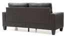 Newbury 71in Sofa, Dark Brown