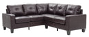 Newbury  Sectional, Dark Brown