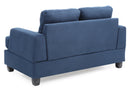 Sandridge 58in Loveseat, Navy Blue