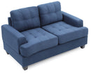 Sandridge 58in Loveseat, Navy Blue