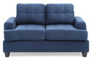 Sandridge 58in Loveseat, Navy Blue