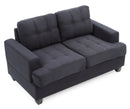Sandridge 58in Loveseat, Black