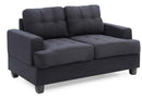 Sandridge 58in Loveseat, Black