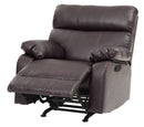 Manny Reclining Chair, Dark Brown