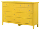 Hammond 8-Drawers Dresser, Yellow