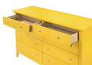 Hammond 8-Drawers Dresser, Yellow