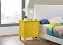 Hammond 3-Drawers Nightstand, Yellow