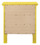 Hammond 3-Drawers Nightstand, Yellow